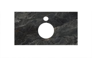 Kerama Marazzi Спец.декораивное изделие для накладных раковин 120 см Риальто темный серый лаппаированный