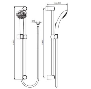 Душевой гарнитур Vidima Fresh BA207AA