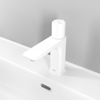 Смеситель для раковины IDDIS Slide белый матовый SLIWTBTi01