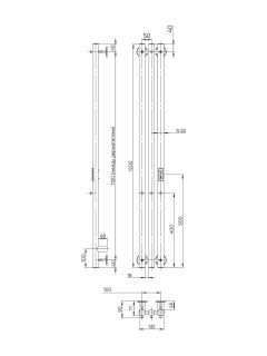 Полотенцесушитель электрический Indigo Style LSE120-13Rt 120x13 см хром