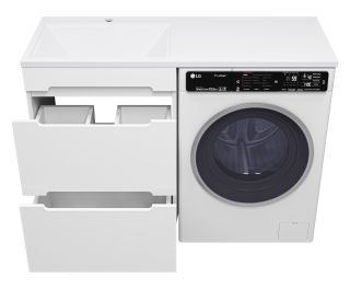 Напольная тумба под раковину Misty Байкал 55см белый