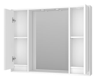 Зеркальный шкаф с подсветкой Brevita Balaton BAL-04100-01-011 100см белый