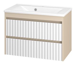 Подвесная тумба под раковину Brevita Balaton BAL-06080-03-012Я 80см белый/бежевый