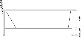 Акриловая ванна AZARIO Бали БАВ0005 180х80