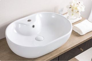 Раковина накладная BelBagno 60см белая BB1151