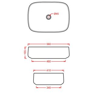 Раковина ArtCeram Cognac COL009 49 00 bronze amani 56 см