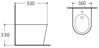Биде подвесное Aquatek Вега AQ1057-00 белый