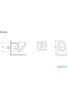 Комплект SET AQUATEK СИРИУС унитаз с инсталляцией и сиденьем микролифт