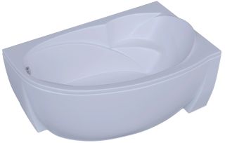 Акриловая ванна Aquatek Бетта BET150-0000042 150х95 см правая с фронтальным экраном вклеенный цельносварной металлический каркас