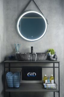 Раковина Gid Bs1346 54466 накладная под камень глянцевая 61x41x14