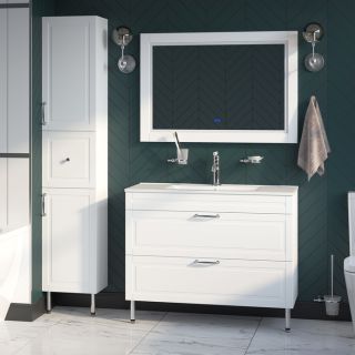 Зеркало с подсветкой IDDIS Oxford ЗЛП112 100см белый матовый