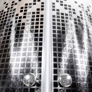 Душевая кабина Deto L 810 N с гидромассажем BLACK  100х100х200 см