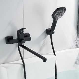 Смеситель для ванны Shevanik S9622H чёрный