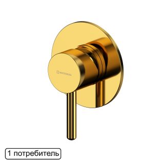 Смеситель скрытого монтажа на 1 потребитель WHITECROSS Y Y1245GL золото