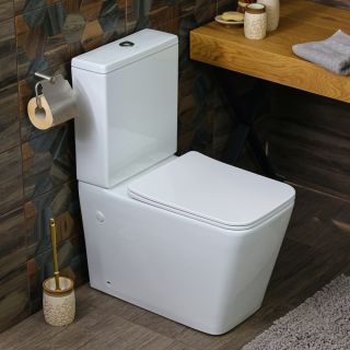 Унитаз-компакт Melana MLN-310306 безободковый белый