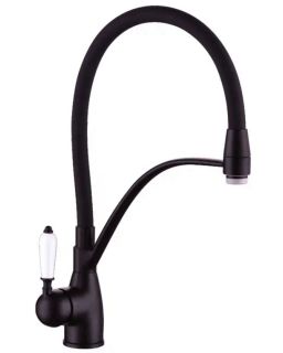 Смеситель для кухни Rose R153H чёрный матовый