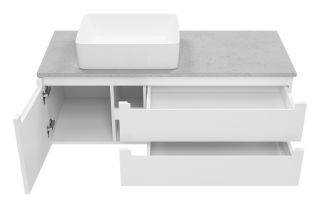 Подвесная тумба под раковину Brevita Cargo CAR-01120-011П2Я 120см белый