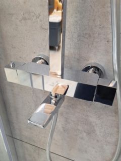 Душевая система с термостатом AltroBagno Cascata 030401 Cr хром