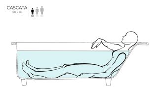 Ванна из искусственного камня Salini Cascata S-Stone 104223MRF 180x80см RAL полностью