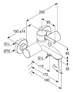 Смеситель для ванны и душа Kludi Bozz 386915376 белый матовый