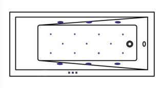 Гидромассажная ванна Whitecross Wave Slim 0111.180080.100.RELAX.CR 180x80см Relax хром