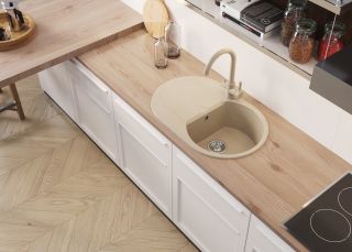 Мойка кухонная Polygran ATOL-760 песочный 679047