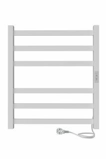 Полотенцесушитель электрический Indigo Oktava Slim 3 LСLOKS3E60-50WMRt 60x50 см белый матовый
