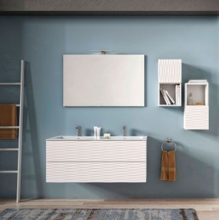 Подвесной шкафчик Cezares 119x49 Bianco Laccato Opaco Bali BABS1201T.601