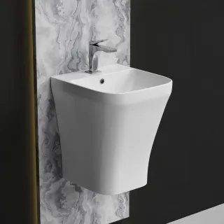 Подвесная раковина Ceramica Nova Dion CN6067 36см белый