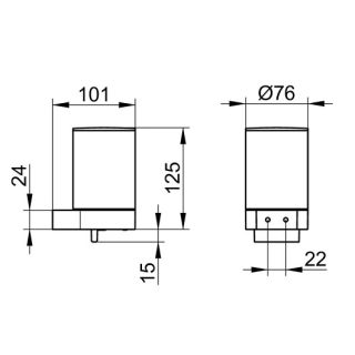 Дозатор Keuco Plan 14986370037 черный матовый
