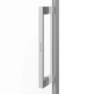 Душевая дверь Kerama Marazzi Cristallo CT.140.1/2.SD.BN 140 см с функцией soft close стекло прозрачное профиль никель брашированный