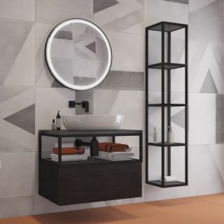 Зеркало Cezares в металлической раме подсветкой сенсорным выключателем и подогревом CEZARES CZR-SPC-CADRO-700-LED-TCH-WARM