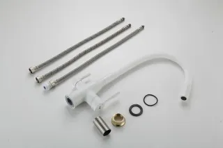 Смеситель для кухни Frap F4396-8  белый