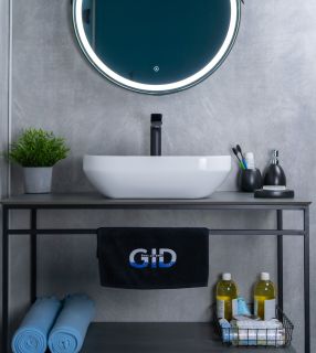 Раковина Gid D1468 51195 накладная белая 50x36x14.5