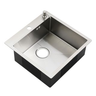 Мойка R5050H Melana ProfLine 3,0/200 сатин в комплекте с коландером и дозатором