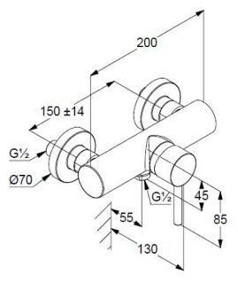 Смеситель для душа Kludi Bozz 388315376 белый матовый