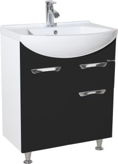 Тумба под раковину Bellezza Альфа 65см чёрный 00000005237