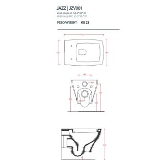 Унитаз Artceram Jazz JZV001 05 00 белый