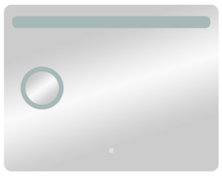 Зеркало с подсветкой Continent Fibra ЗЛП949 с увеличительной линзой 90см