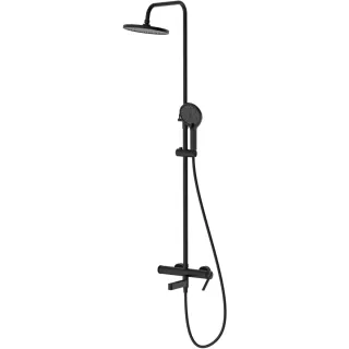 Душевая система DQ Bonn DA1703705 225 мм, со смесителем, черный матовый