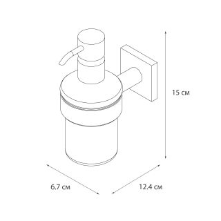 Дозатор жидкого мыла Fixsen Lux Satin, сатин (FX-16012)