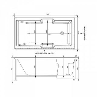 Панель боковая Aquanet Vega 100