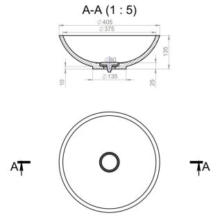 Раковина Holbi Demeter 40см цветной матовый 1.02.016.11.3