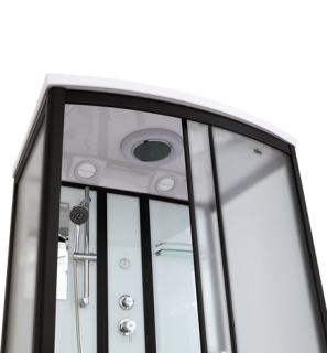 Душевая кабина Timo Standart T-6615BF Black Fabric 120x90см