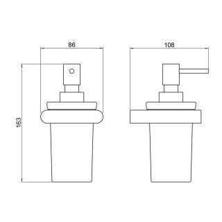 Дозатор Timo Luiro 18439/17 золото матовое