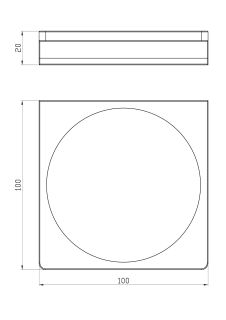 Мыльница с держателем Wonzon & Woghand Eclipse WW-9124-BL чёрный