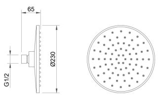 Душевой комплект Berges Nardis 2R чёрный матовый 071004