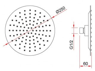 Душевой комплект Berges Ventas 2R хром 073003