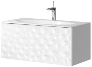 Подвесная тумба под раковину Clarberg Dune DUN0110 100см белый
