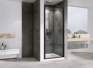 Душевая дверь ABBER Sonnenstrand 90см чёрный AG04090B